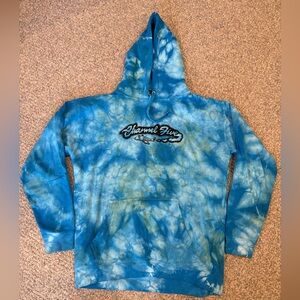 Channel 5 Blue Graphic tie-dye Hoodie